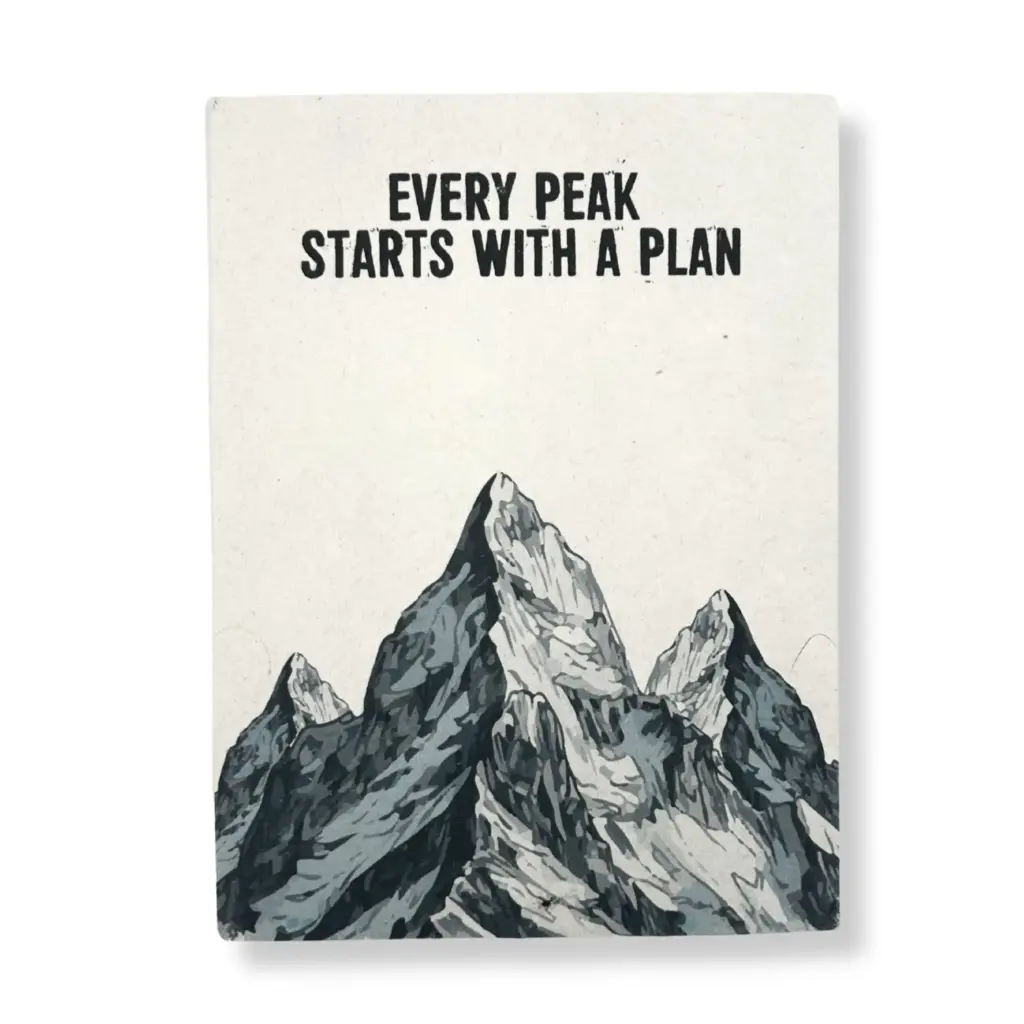 Lrg Lokta Inspiration Notebook (21x15cm) – 45 leafs – Every Peak – inc bookmark | www.artisangoods.co.uk