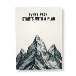 Lrg Lokta Inspiration Notebook (21x15cm) – 45 leafs – Every Peak – inc bookmark | www.artisangoods.co.uk 1