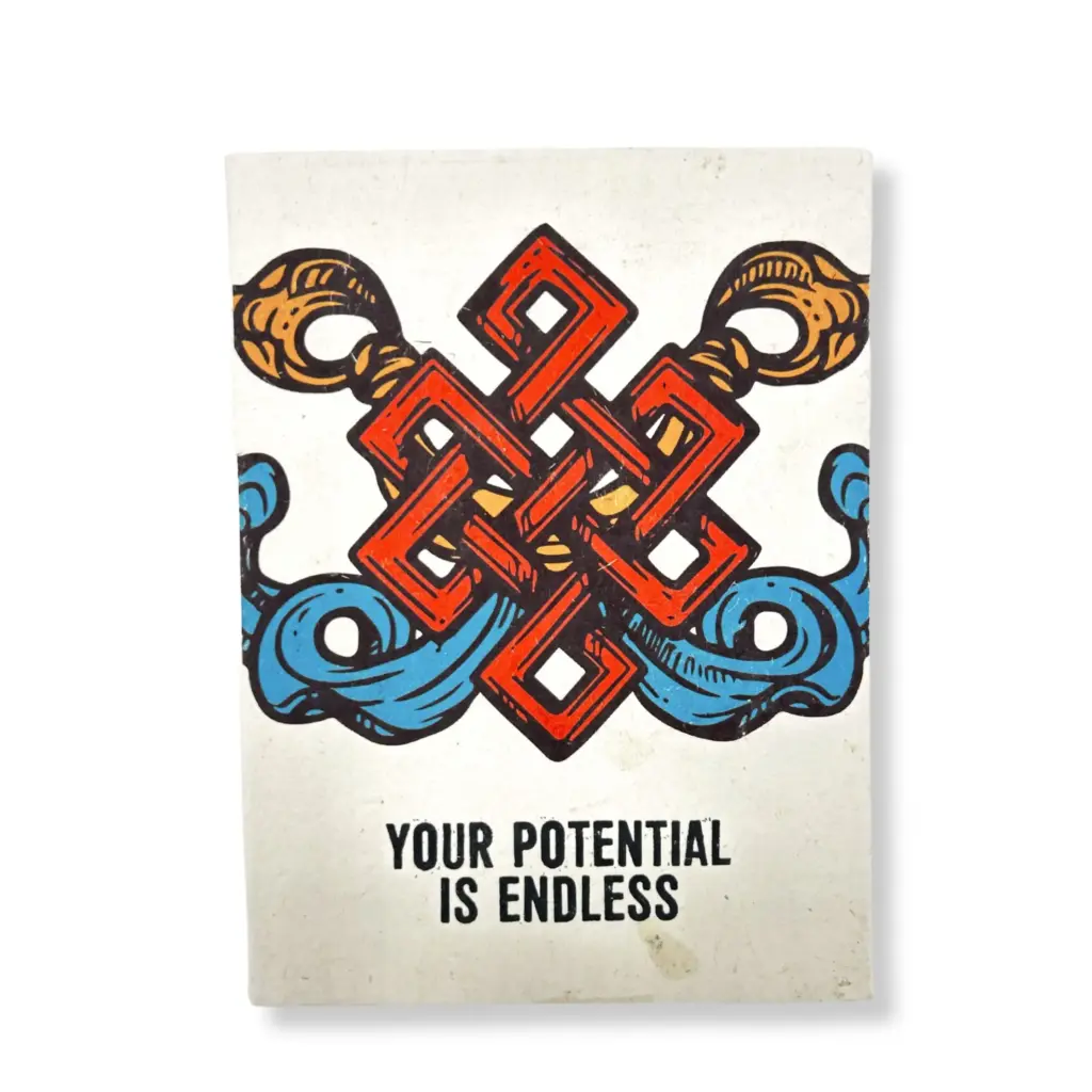 Lrg Lokta Inspiration Notebook (21x15cm) – 45 leafs – Your Potential – inc bookmark | www.artisangoods.co.uk