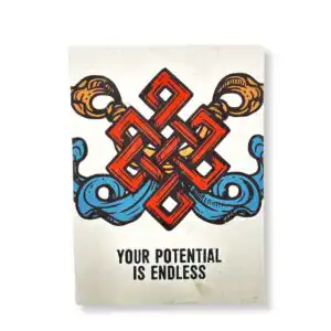 Lrg Lokta Inspiration Notebook (21x15cm) – 45 leafs – Your Potential – inc bookmark | www.artisangoods.co.uk 1