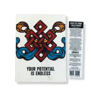 Lrg Lokta Inspiration Notebook (21x15cm) – 45 leafs – Your Potential – inc bookmark | www.artisangoods.co.uk 3