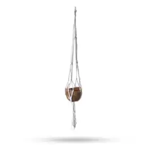Macrame Pot Holder Classic – Natural Med Pot | www.artisangoods.co.uk