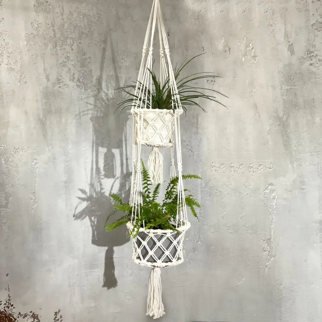 Macrame Pot Holder – Double Holder | www.artisangoods.co.uk 12 Macrame Pot Holder – Double Holder | www.artisangoods.co.uk 12