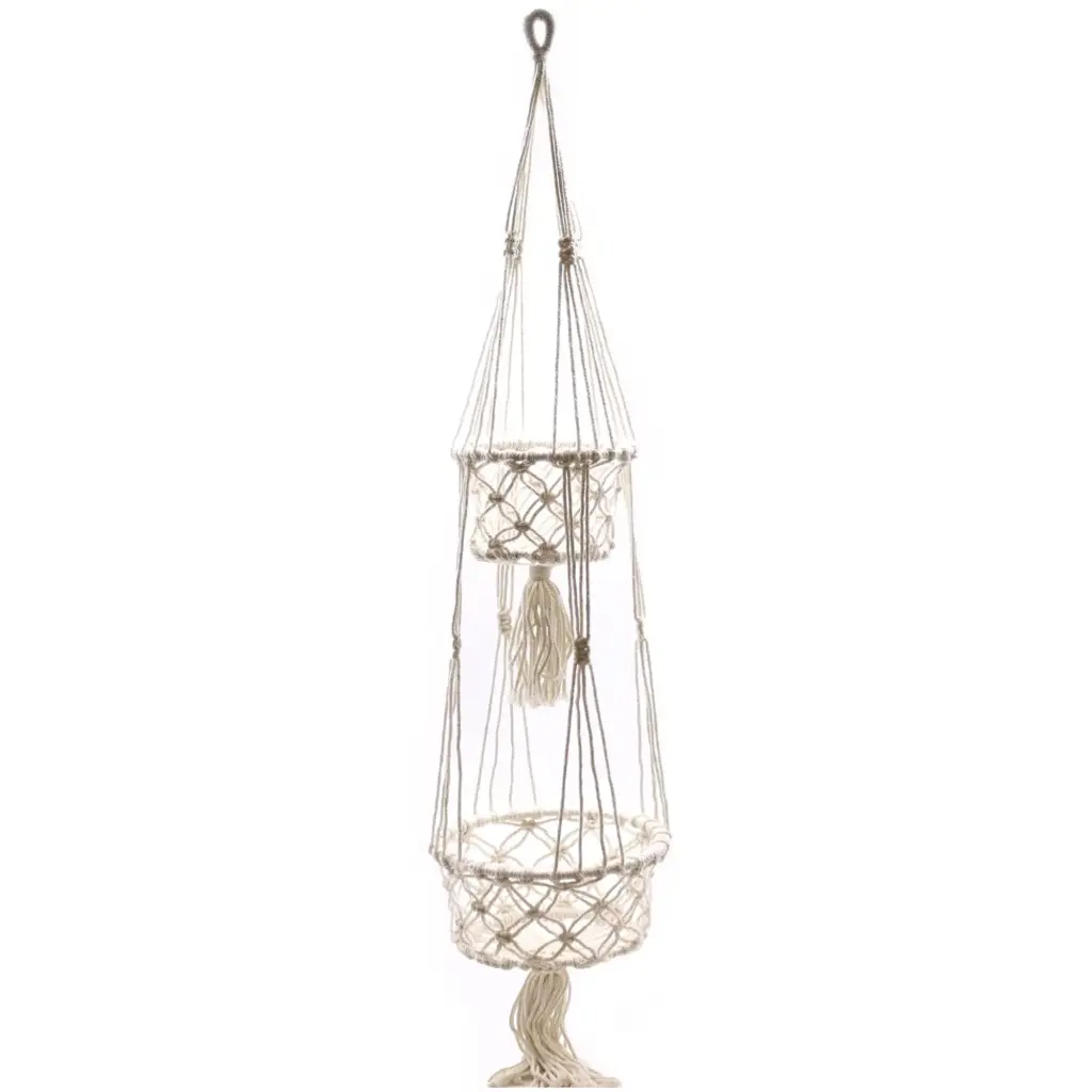Macrame Pot Holder – Double Holder | www.artisangoods.co.uk 7 Macrame Pot Holder – Double Holder | www.artisangoods.co.uk 7