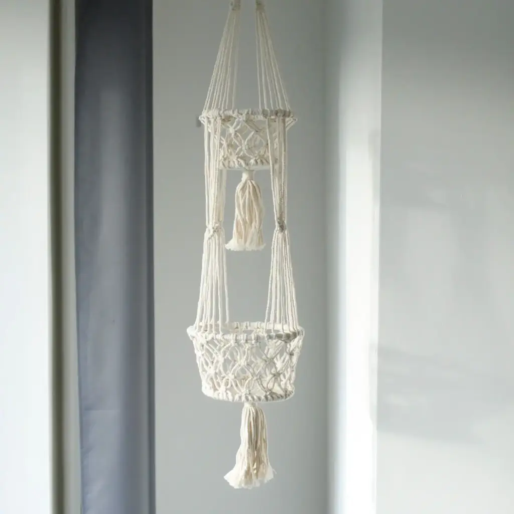Macrame Pot Holder – Double Holder | www.artisangoods.co.uk 5 Macrame Pot Holder – Double Holder | www.artisangoods.co.uk 5
