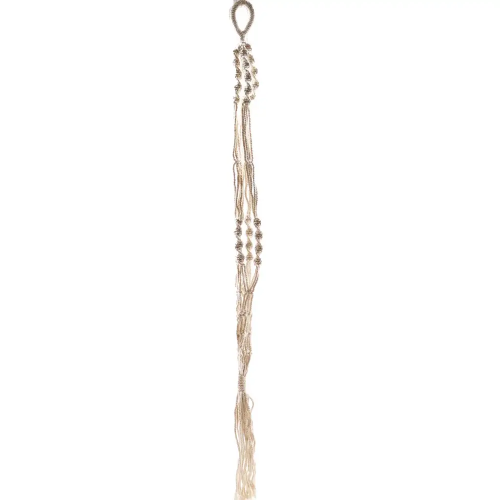 Macrame Pot Holder – Large Pot Holder – Extra Long | www.artisangoods.co.uk