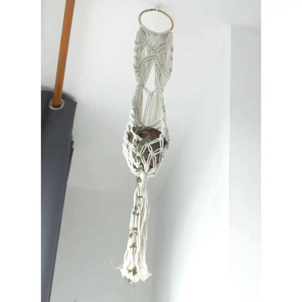 Macrame Pot Holder – Long With Ratten Hoop | www.artisangoods.co.uk 10 Macrame Pot Holder – Long With Ratten Hoop | www.artisangoods.co.uk 10
