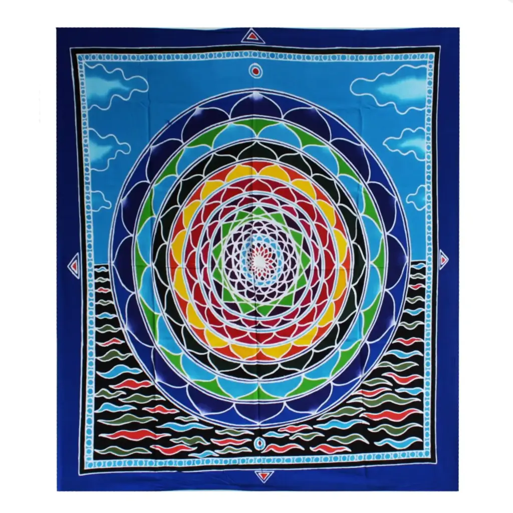 Mandala in the Clouds 106cm x 93cm | www.artisangoods.co.uk