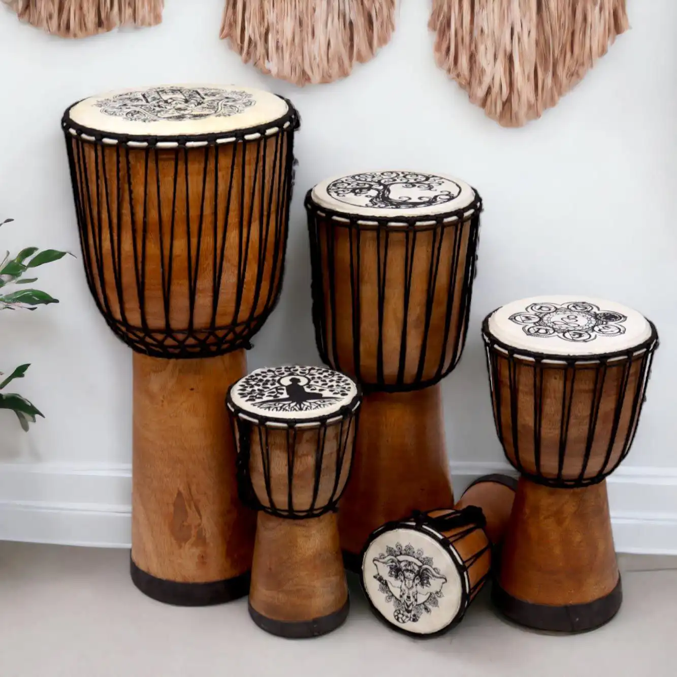 Mandala Wide Top Djembe Drum – 15cm | www.artisangoods.co.uk 5 Mandala Wide Top Djembe Drum – 15cm | www.artisangoods.co.uk 4