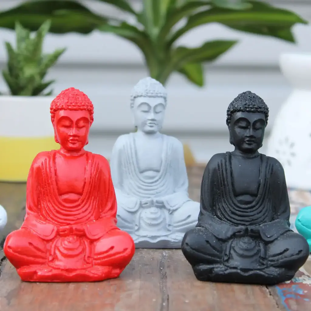 Matt Mini Buddha (Assorted Colours) | www.artisangoods.co.uk 4