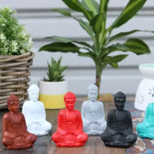 Matt Mini Buddha (Assorted Colours) | www.artisangoods.co.uk 2