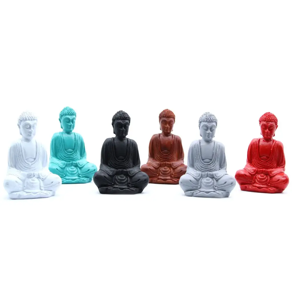 Matt Mini Buddha (Assorted Colours) | www.artisangoods.co.uk