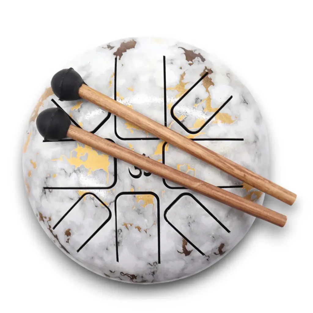 Med Hapi Drum Marble – 17x13cm | www.artisangoods.co.uk