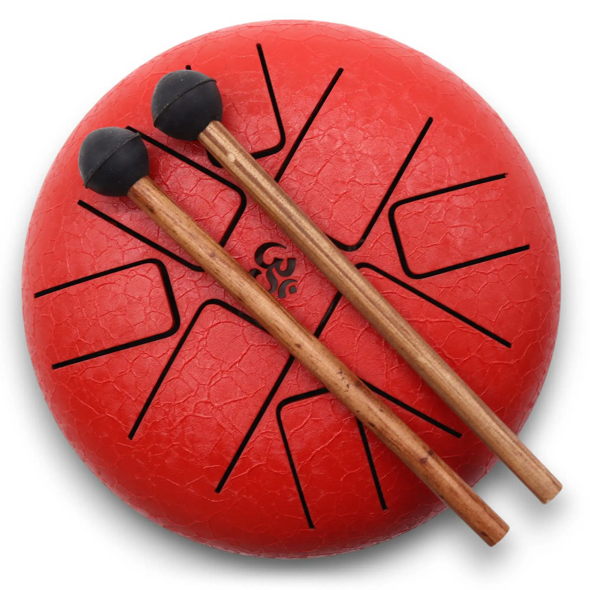 Med Hapi Drum Om Red- 22x16cm | www.artisangoods.co.uk 2 Med Hapi Drum Om Red- 22x16cm | www.artisangoods.co.uk 1