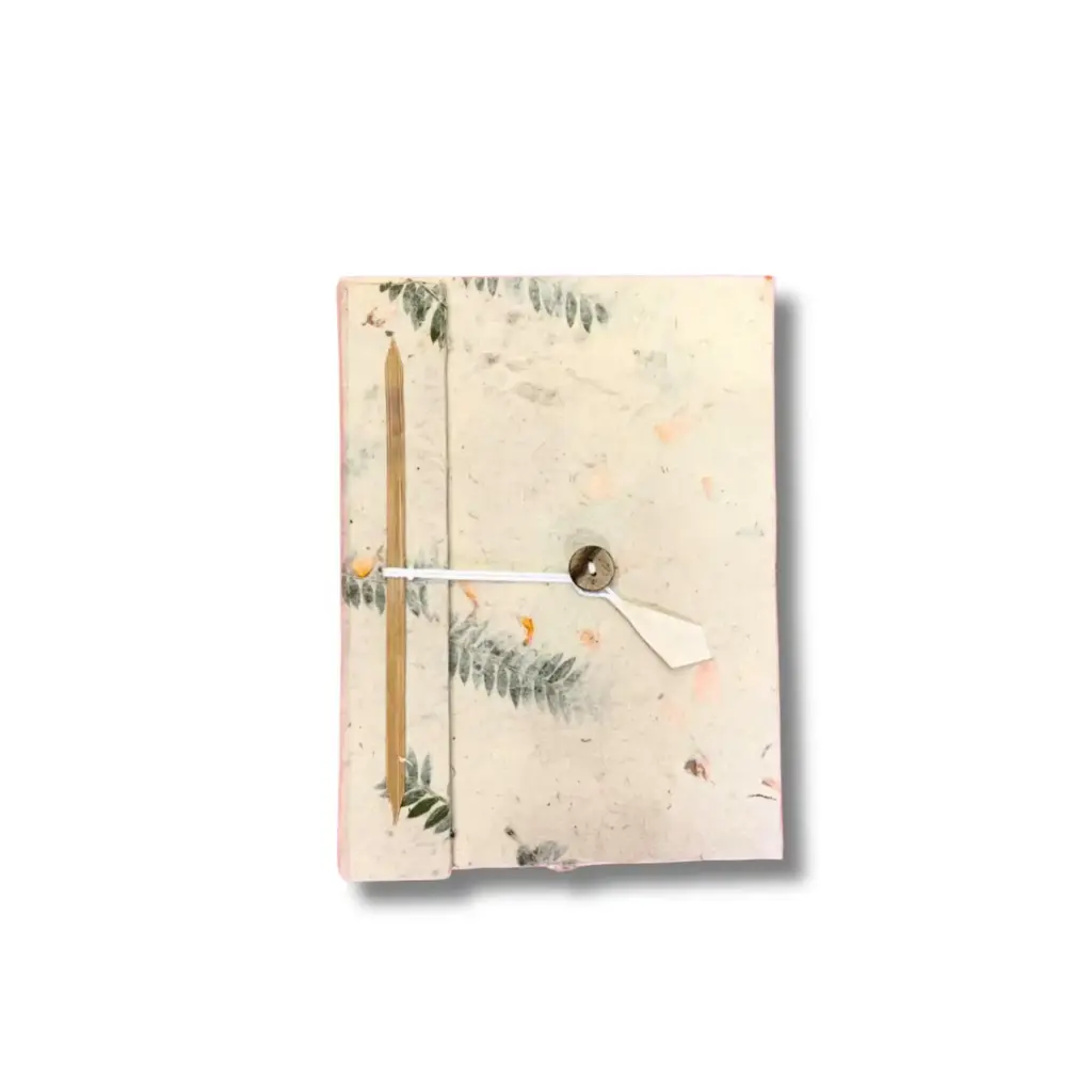 Med Lokta Mixed Flowers Notebook Lrg (15x12cm) – 45 leafs | www.artisangoods.co.uk