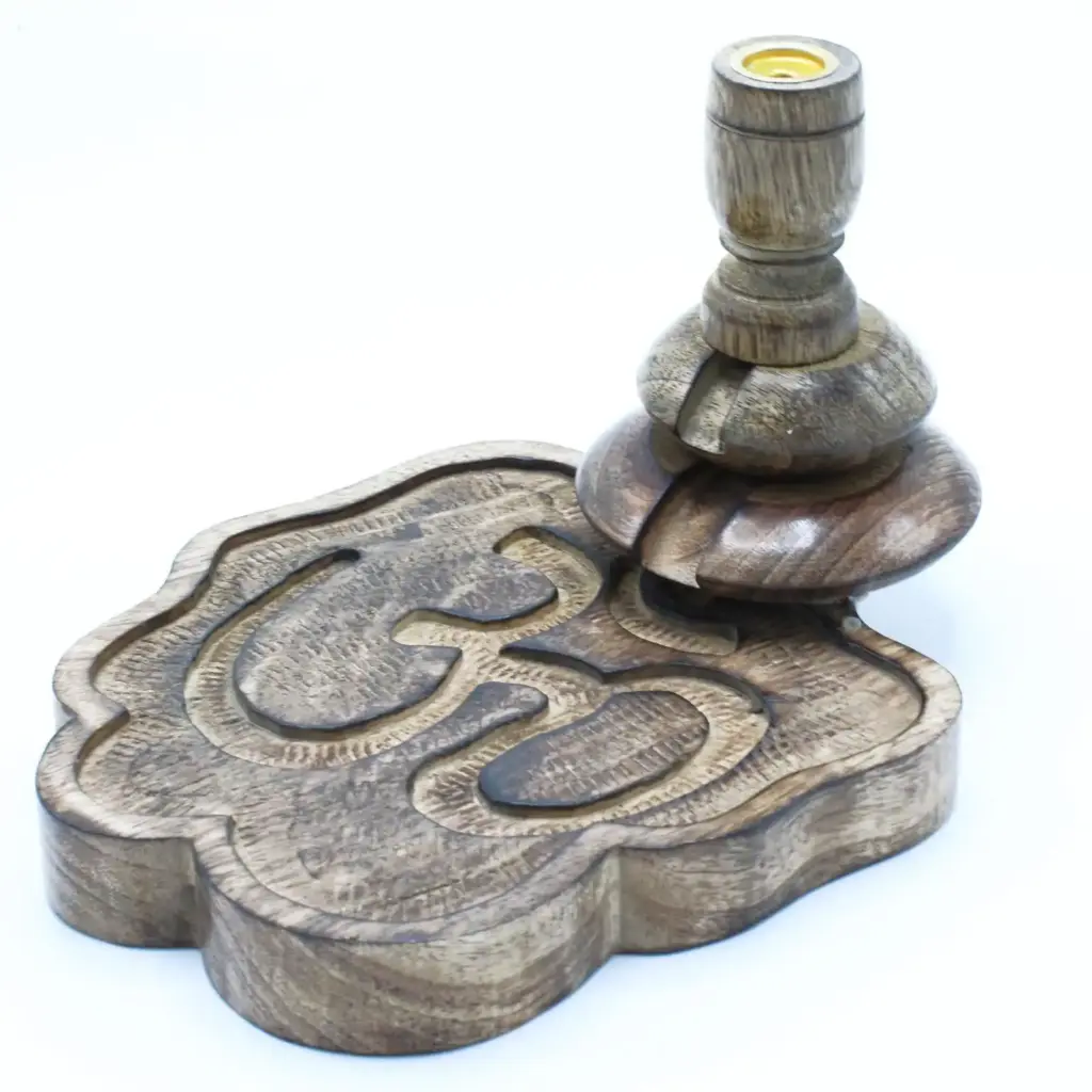 Med Mango Wood Backflow Burner – Ohm | www.artisangoods.co.uk
