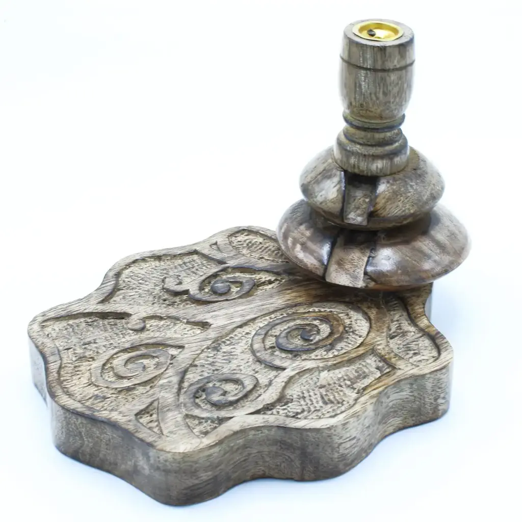 Med Mango Wood Backflow Burner – Tree of Life | www.artisangoods.co.uk