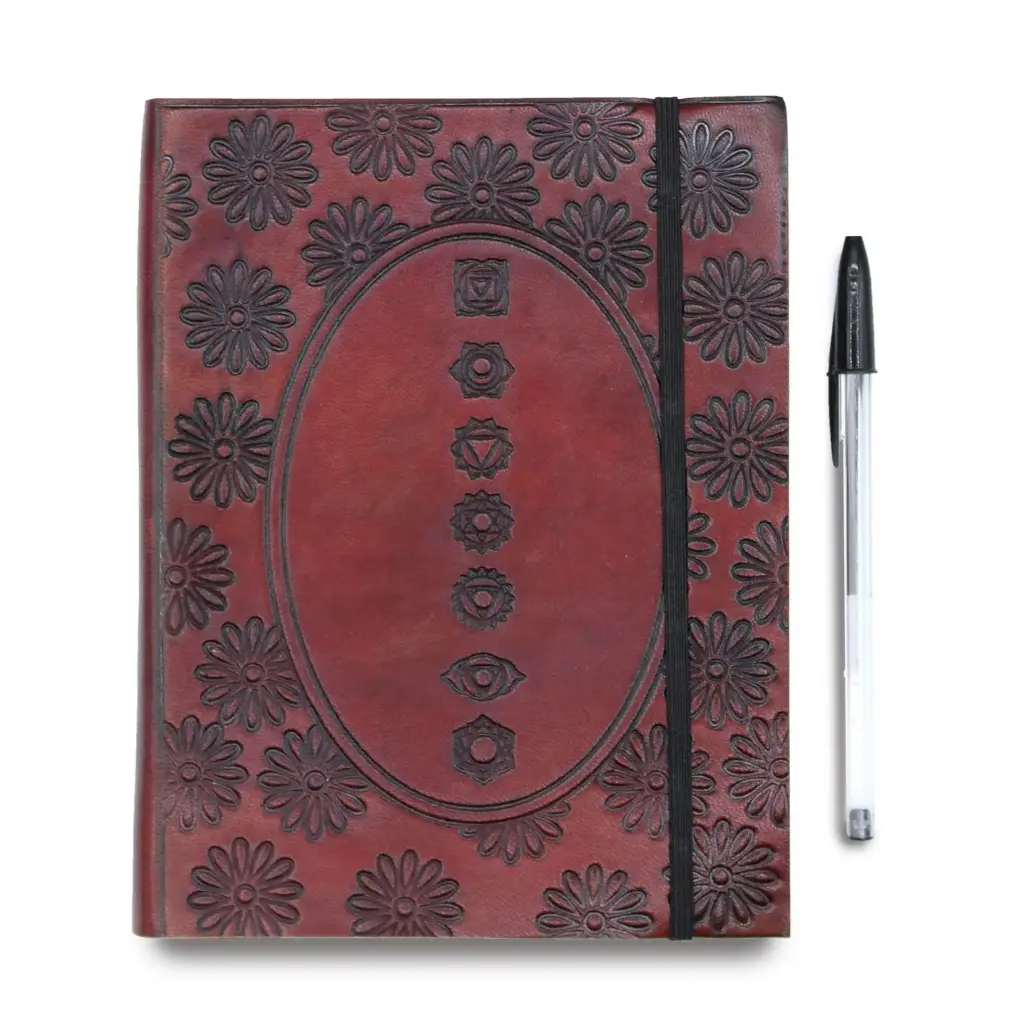 Medium Notebook with strap – Chakra Mandala | www.artisangoods.co.uk 5