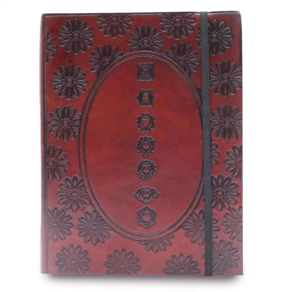 Medium Notebook with strap – Chakra Mandala | www.artisangoods.co.uk 2