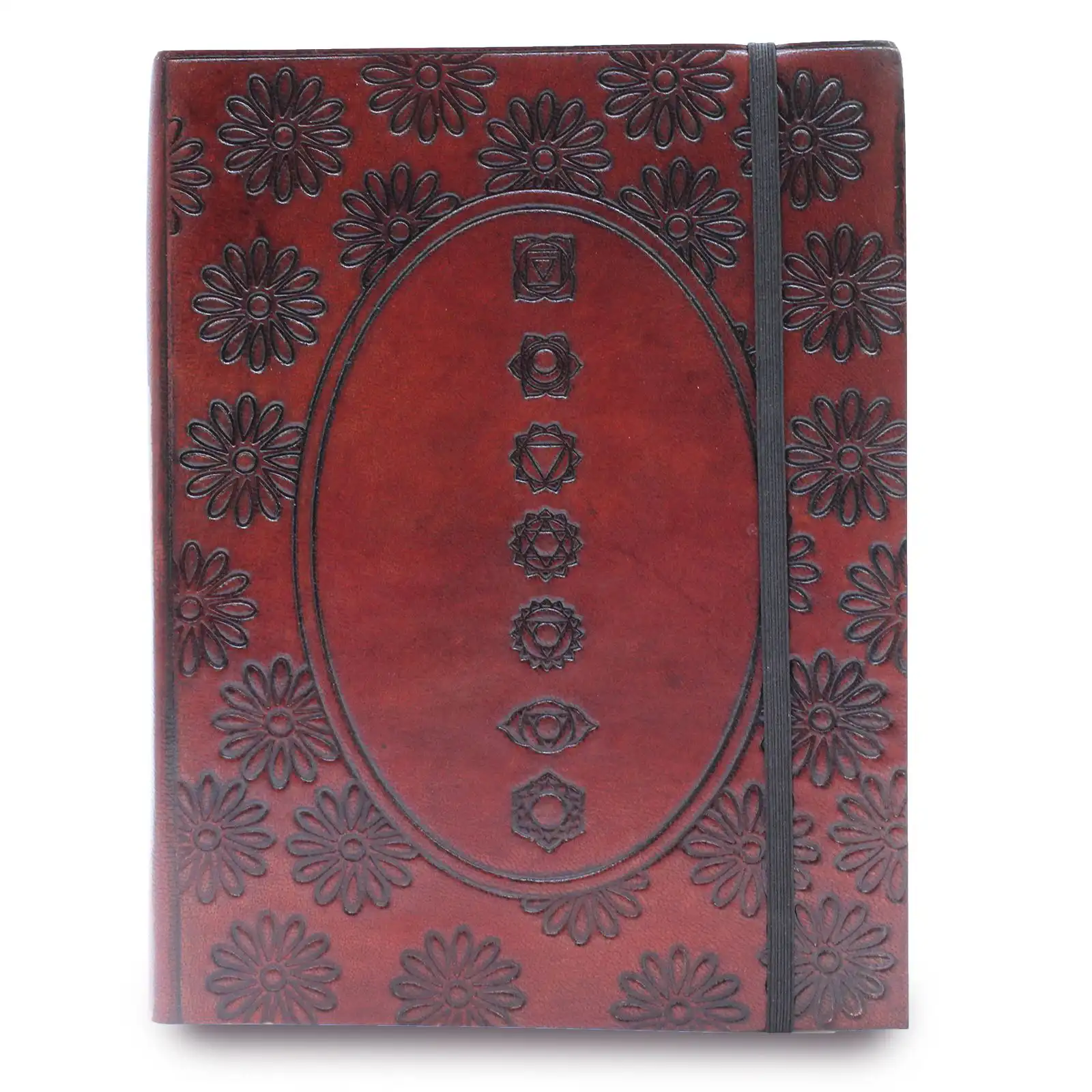 Medium Notebook with strap – Chakra Mandala | www.artisangoods.co.uk 3 Medium Notebook with strap – Chakra Mandala | www.artisangoods.co.uk 2