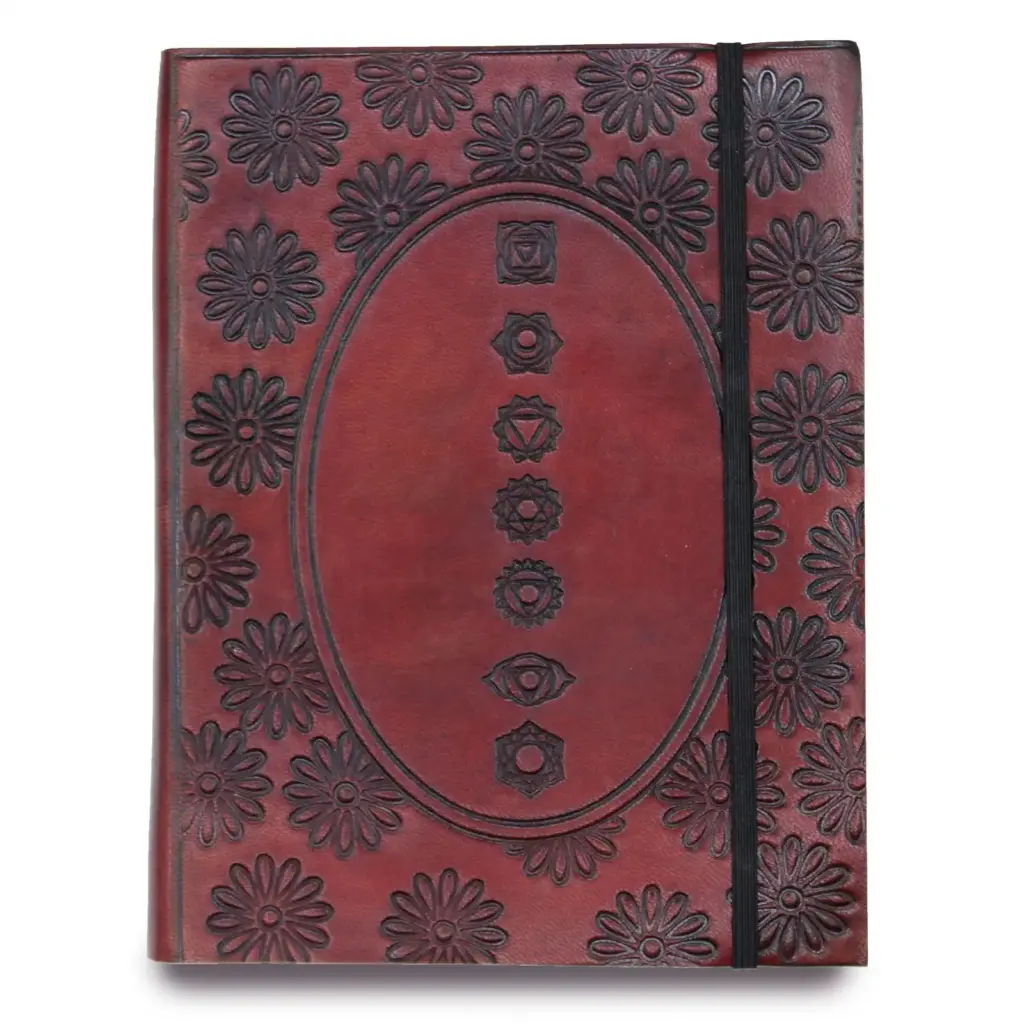Medium Notebook with strap – Chakra Mandala | www.artisangoods.co.uk