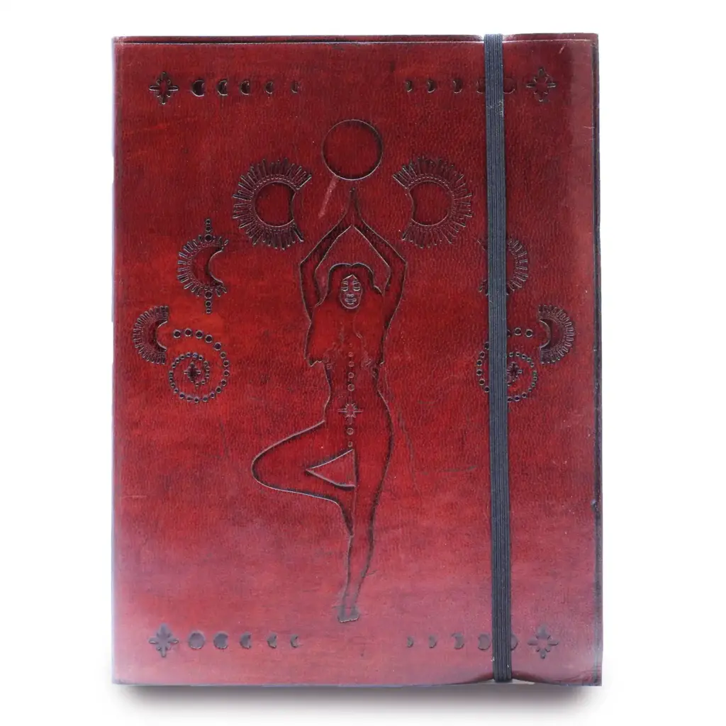 Medium Notebook with strap – Cosmic Goddess | www.artisangoods.co.uk