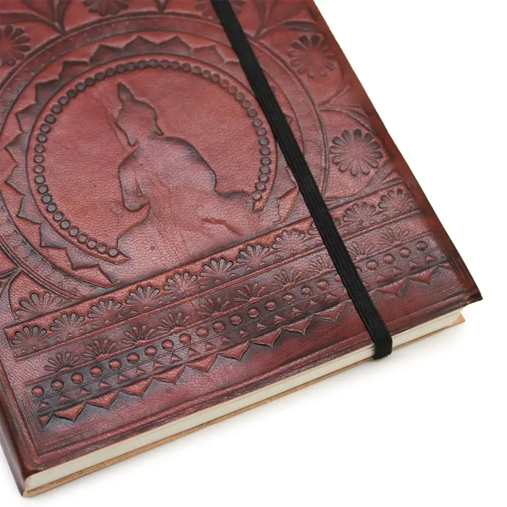 Medium Notebook with strap – Tibetan Mandala | www.artisangoods.co.uk 3