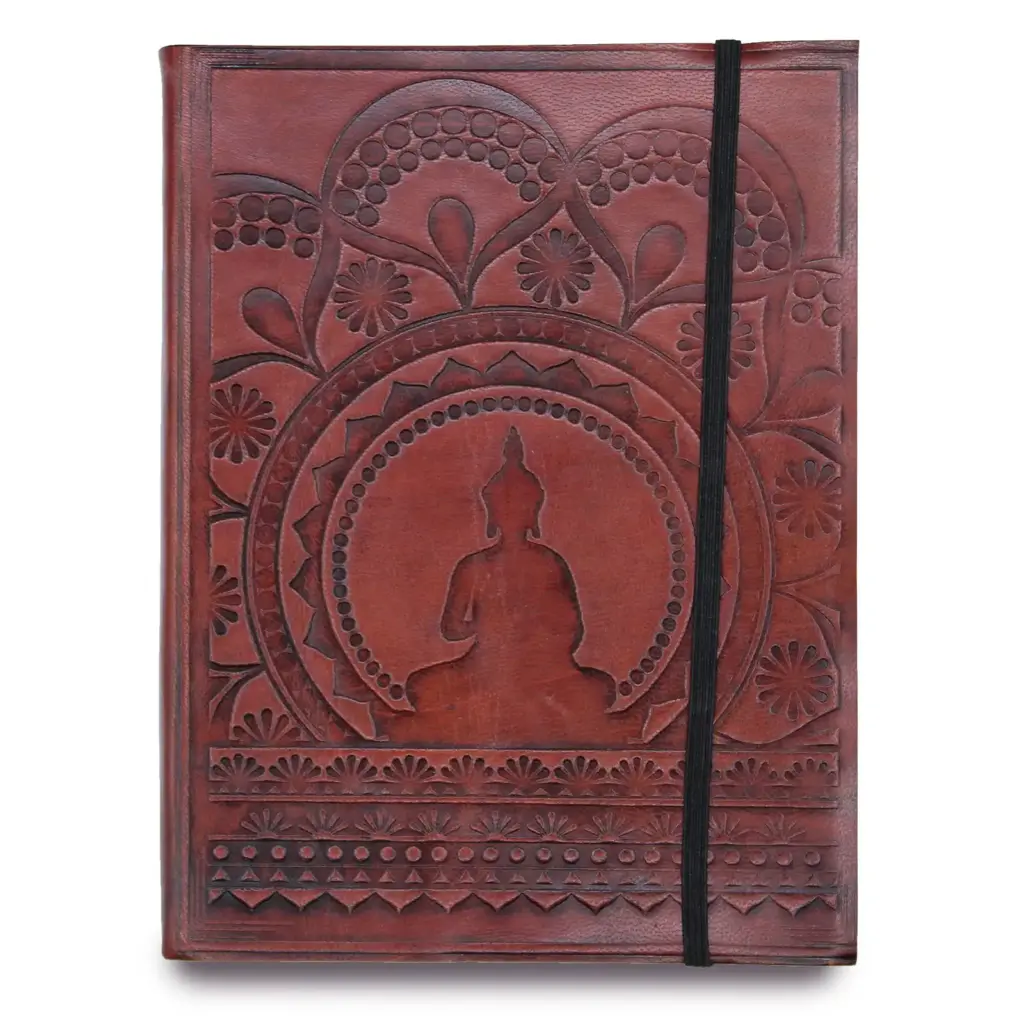 Medium Notebook with strap – Tibetan Mandala | www.artisangoods.co.uk