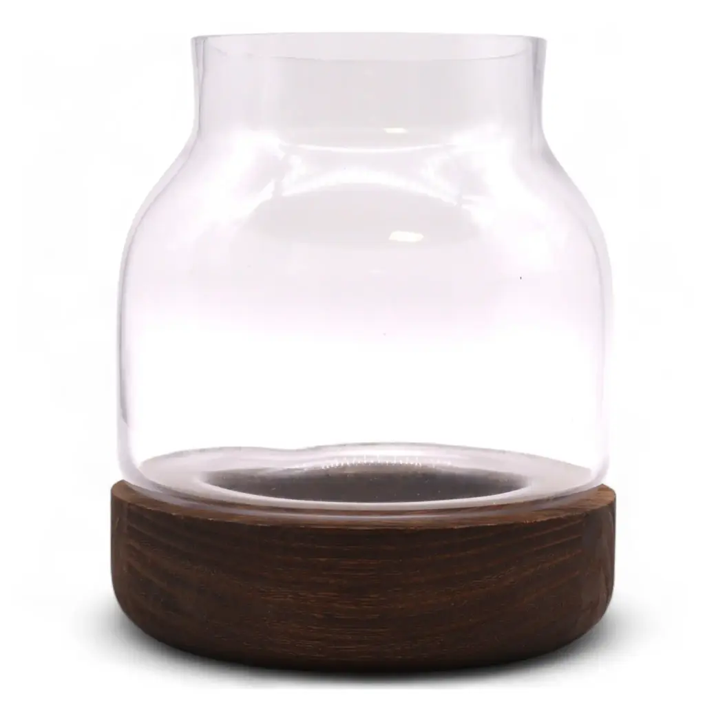 Medium Shaped Terrarium on Dark Tung Wood | www.artisangoods.co.uk 2 Medium Shaped Terrarium on Dark Tung Wood | www.artisangoods.co.uk 2