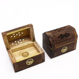 Mini Incense Cone Smoke Box – Mango Wood | www.artisangoods.co.uk 5