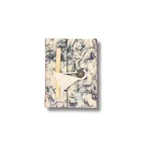 Mini Lokta Mixed Blue Cotton Notebook Lrg (12x8cm) 40 leafs | www.artisangoods.co.uk