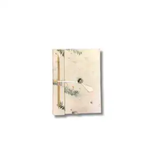 Mini Lokta Mixed Flowers Notebook Lrg (12x8cm) 40 leafs | www.artisangoods.co.uk