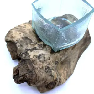 Molten Crackled Glass Tank on Wood | www.artisangoods.co.uk 3