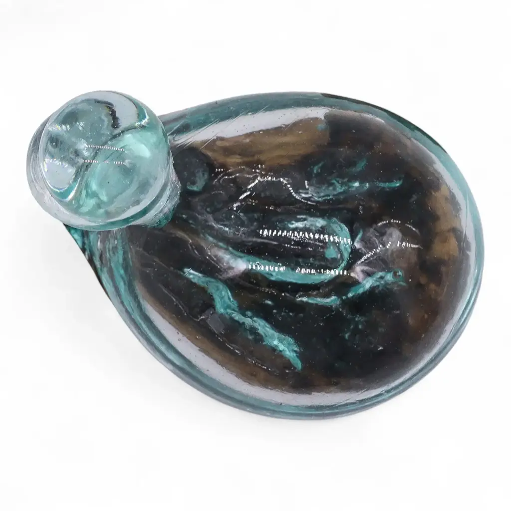 Molten Glass Duck Decanter on Wood with Stopper 19cm | www.artisangoods.co.uk 6