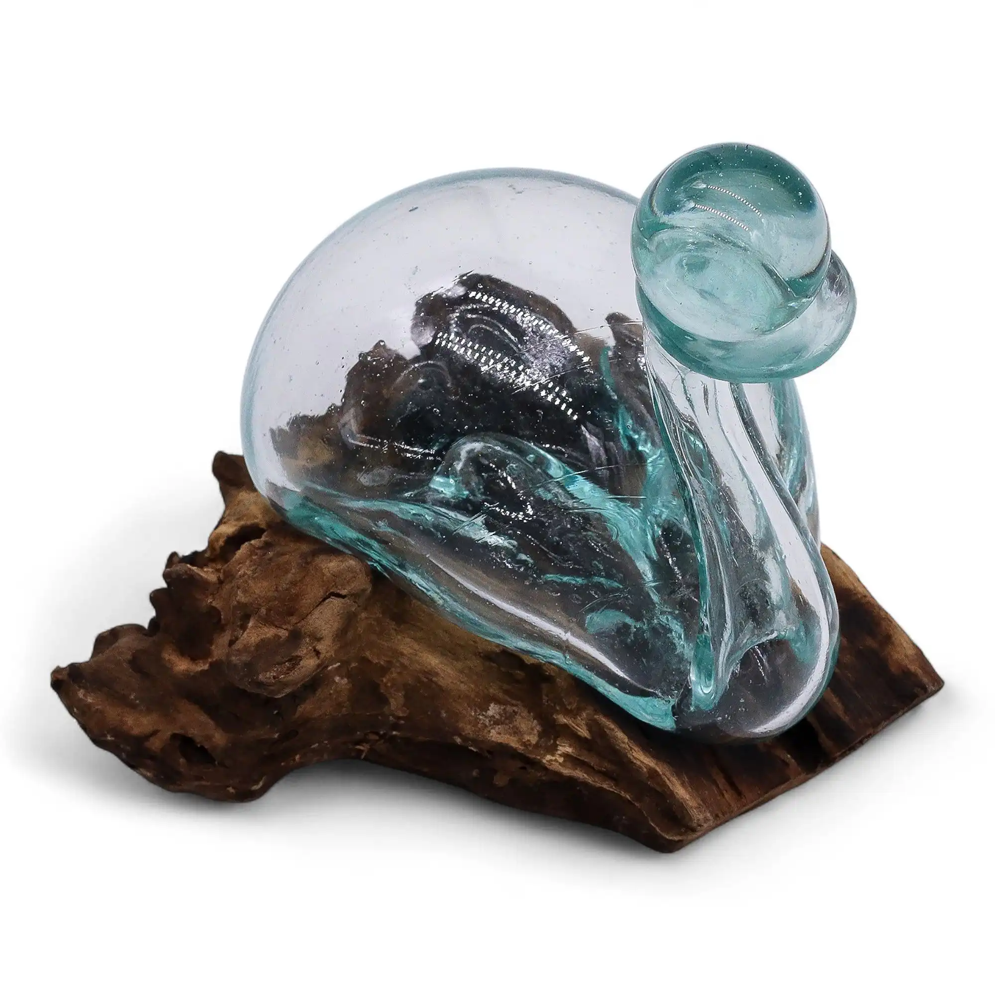 Molten Glass Duck Decanter on Wood with Stopper 19cm | www.artisangoods.co.uk 3 Molten Glass Duck Decanter on Wood with Stopper 19cm | www.artisangoods.co.uk 2