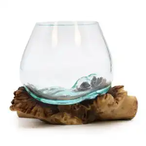 Molten Glass on Rare Parasite Wood | www.artisangoods.co.uk 1