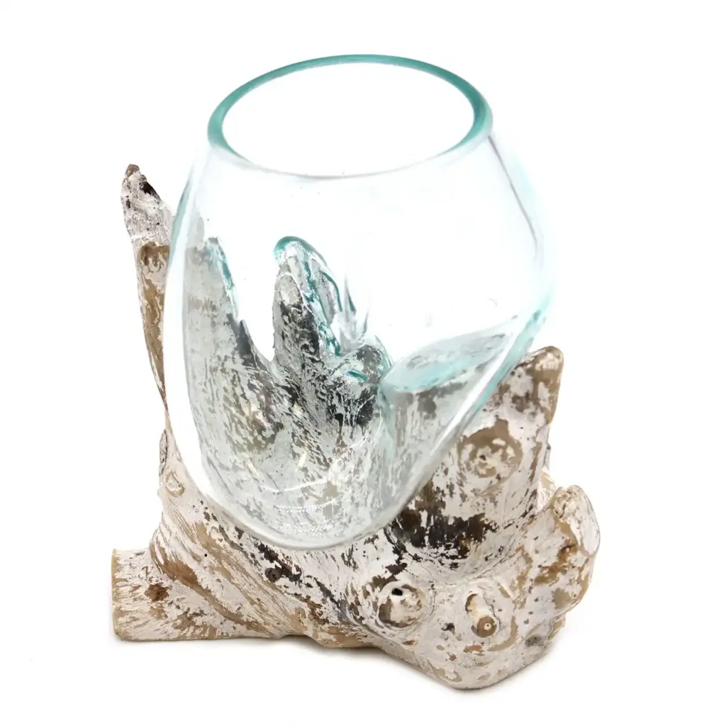 Molten Glass on Whitewash Wood – Medium Bowl | www.artisangoods.co.uk 3