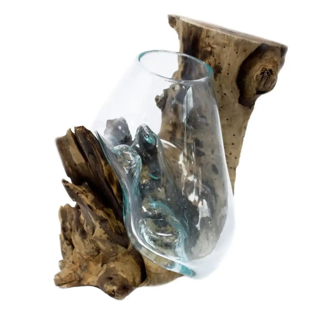 Molten Glass on Wood – Hanging Bowl | www.artisangoods.co.uk