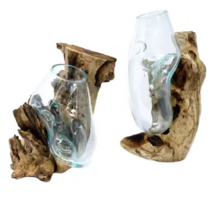 Molten Glass on Wood – Hanging Bowl | www.artisangoods.co.uk 2
