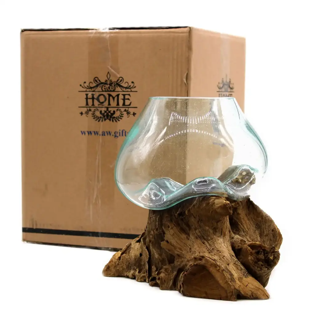 Molten Glass on Wood – Large Bowl | www.artisangoods.co.uk 7