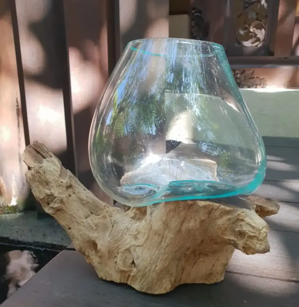 Molten Glass on Wood – Large Bowl | www.artisangoods.co.uk 5