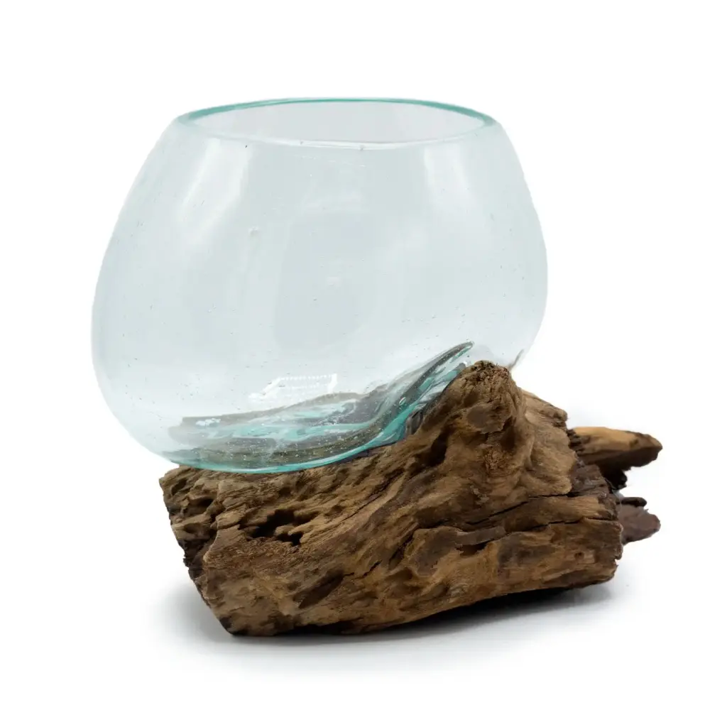Molten Glass on Wood – Medium Bowl | www.artisangoods.co.uk