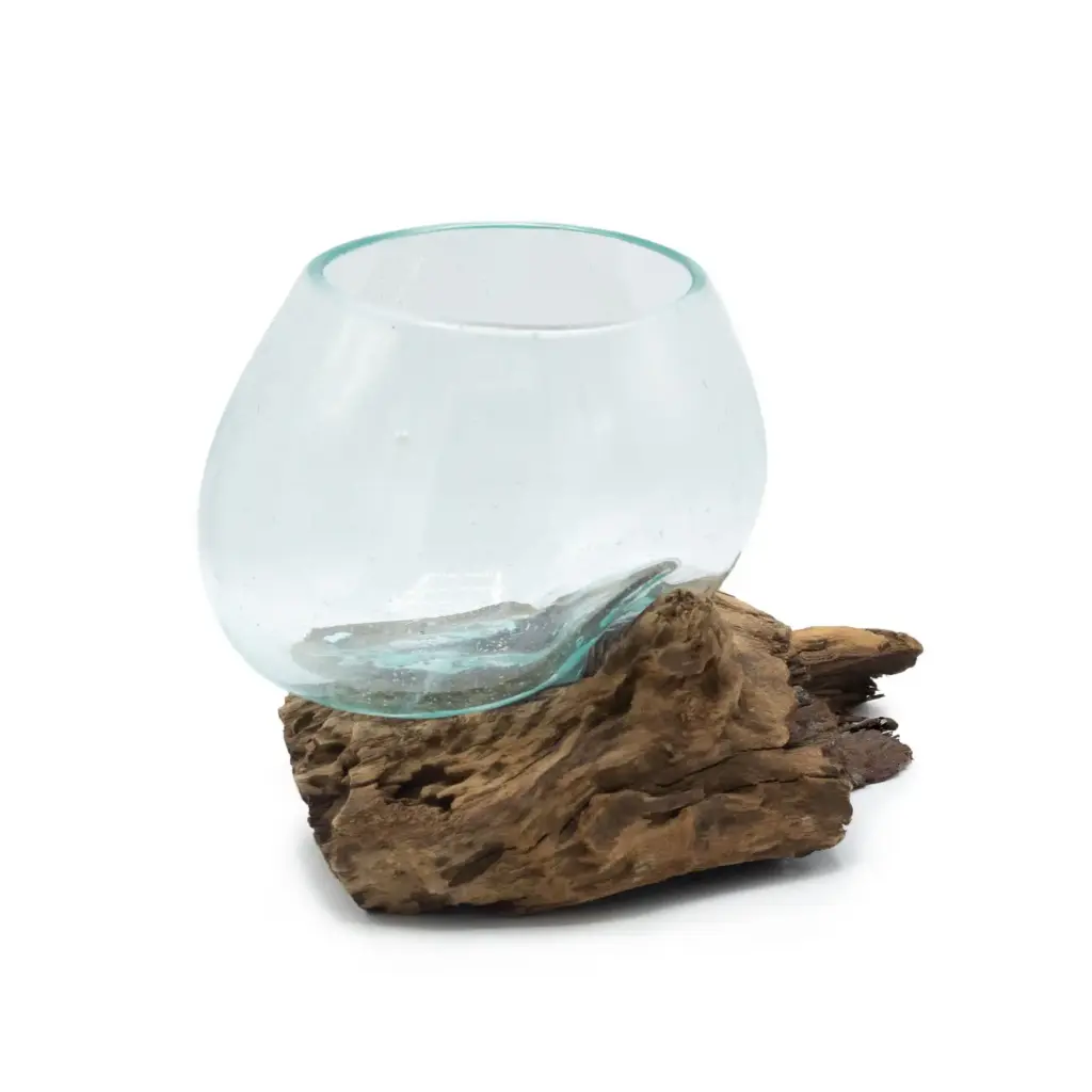 Molten Glass on Wood – Medium Bowl | www.artisangoods.co.uk 2