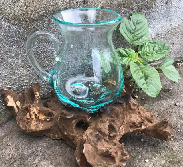 Molten Glass on Wood- Water Jug | www.artisangoods.co.uk 5 Molten Glass on Wood- Water Jug | www.artisangoods.co.uk 4