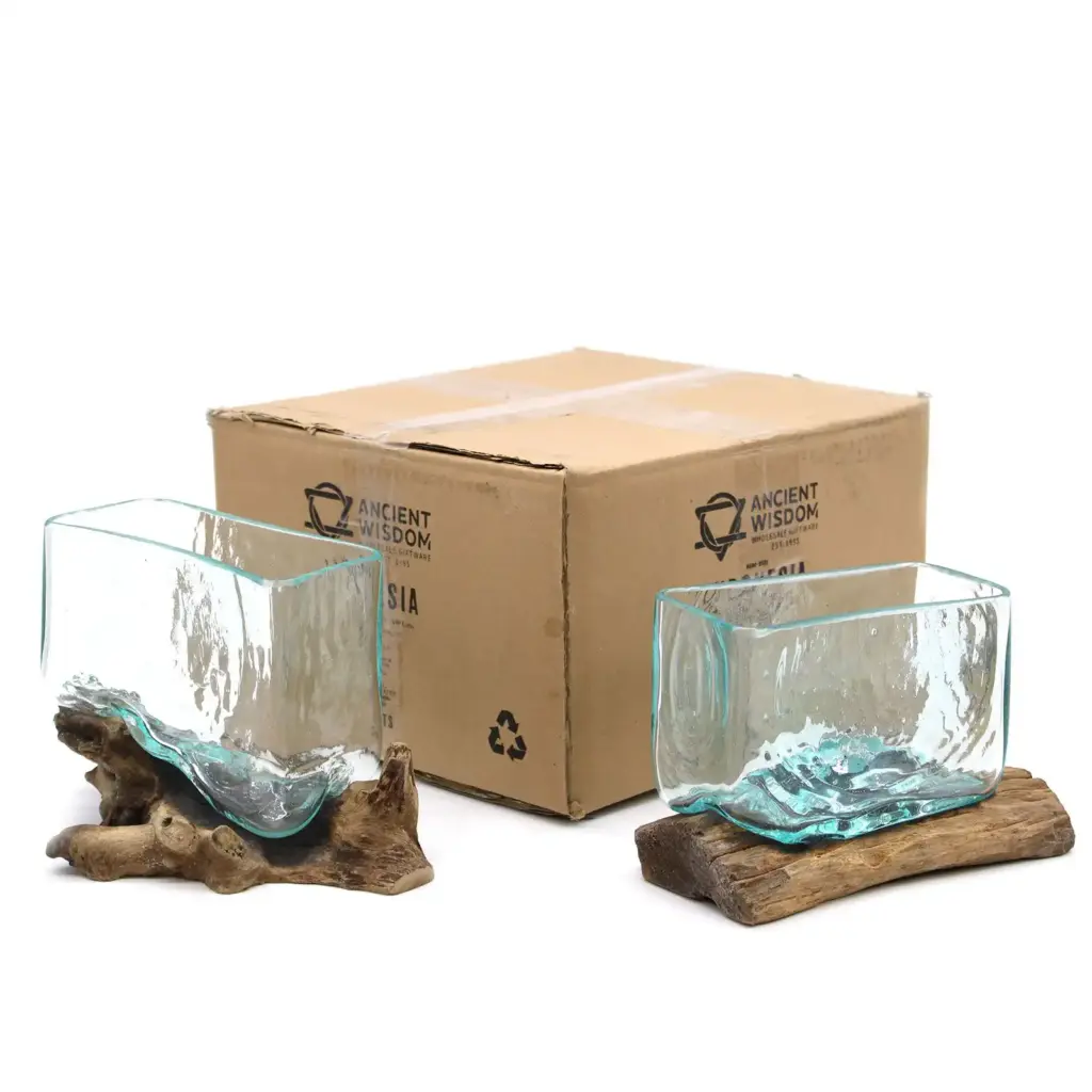 Molten Glass Tank on Wood with Stand – Medium Bowl | www.artisangoods.co.uk 4