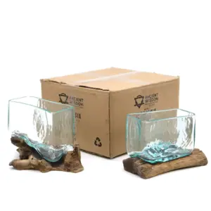 Molten Glass Tank on Wood with Stand – Medium Bowl | www.artisangoods.co.uk 4