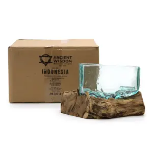 Molten Glass Tank on Wood with Stand – Medium Bowl | www.artisangoods.co.uk 3