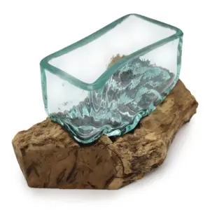 Molten Glass Tank on Wood with Stand – Medium Bowl | www.artisangoods.co.uk 2