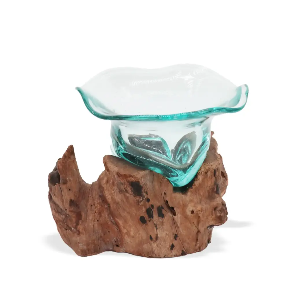 Molton Glass Fancy Sweet Bowl on Wood | www.artisangoods.co.uk 3