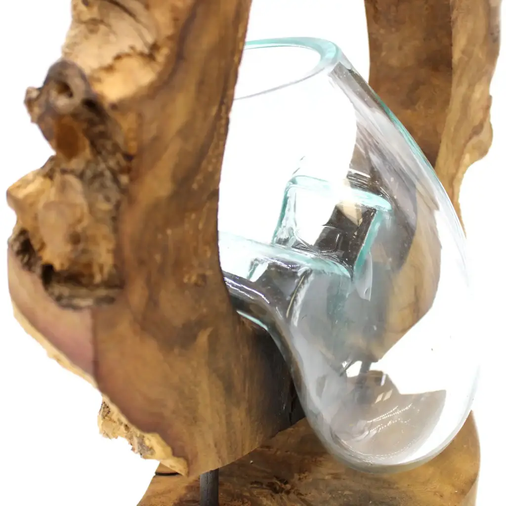 Molton Glass Hanging Art Vase on Wood | www.artisangoods.co.uk 8